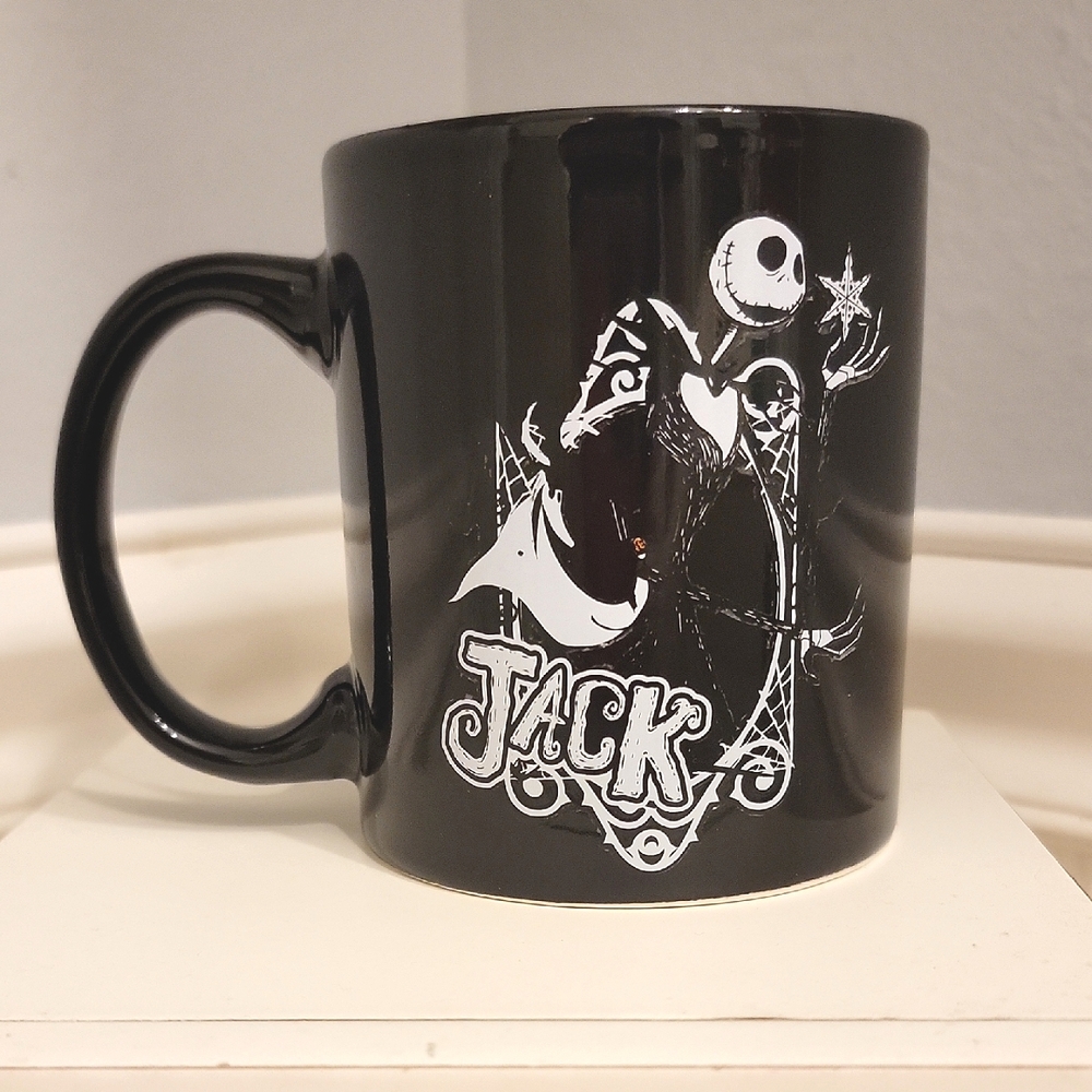 🌴 Disney's Black Jack Skellington Mug, Tim Burton's The Nightmare Before X-Mas